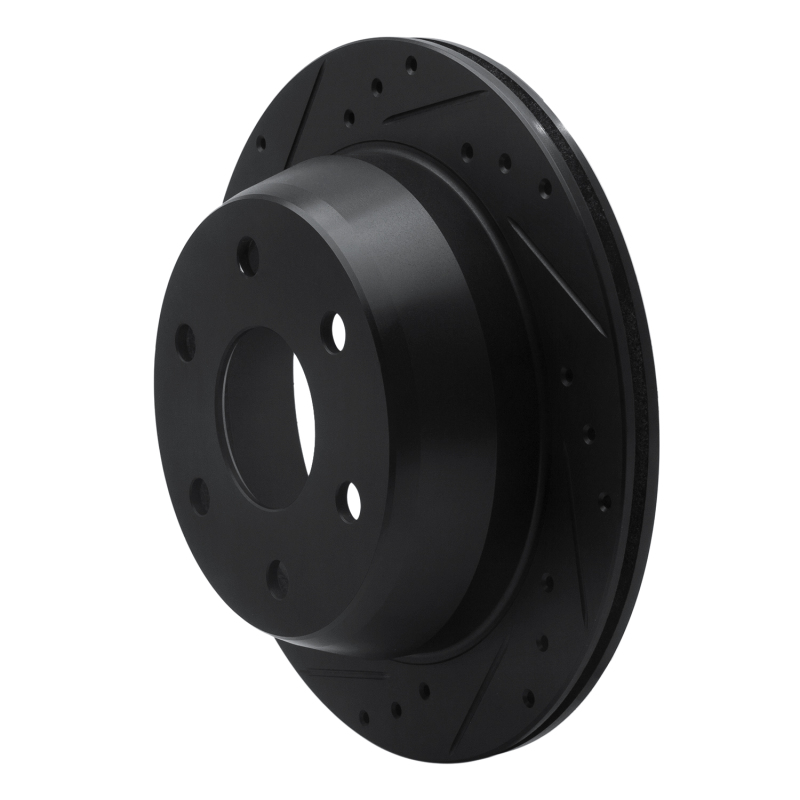 Chevrolet Avalanche 1500 Brake Rotor (1) - Rear Left - R1 Concepts - Drilled & Slotted - Black - `99-`07